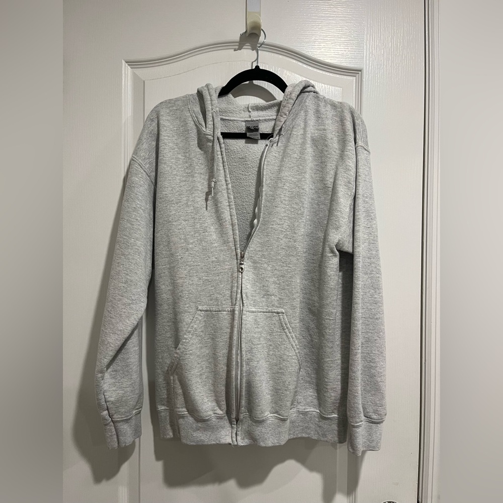 Grey zip-up